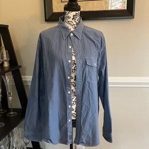 Abercrombie & Fitch Blue Casual Button Down Shirt